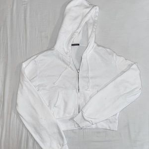 Brandy Melville Crystal Hoodie White